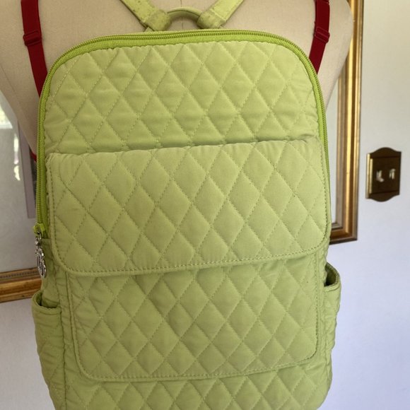 Vera Bradley Backpack Green Quilted - Picture 6 of 11